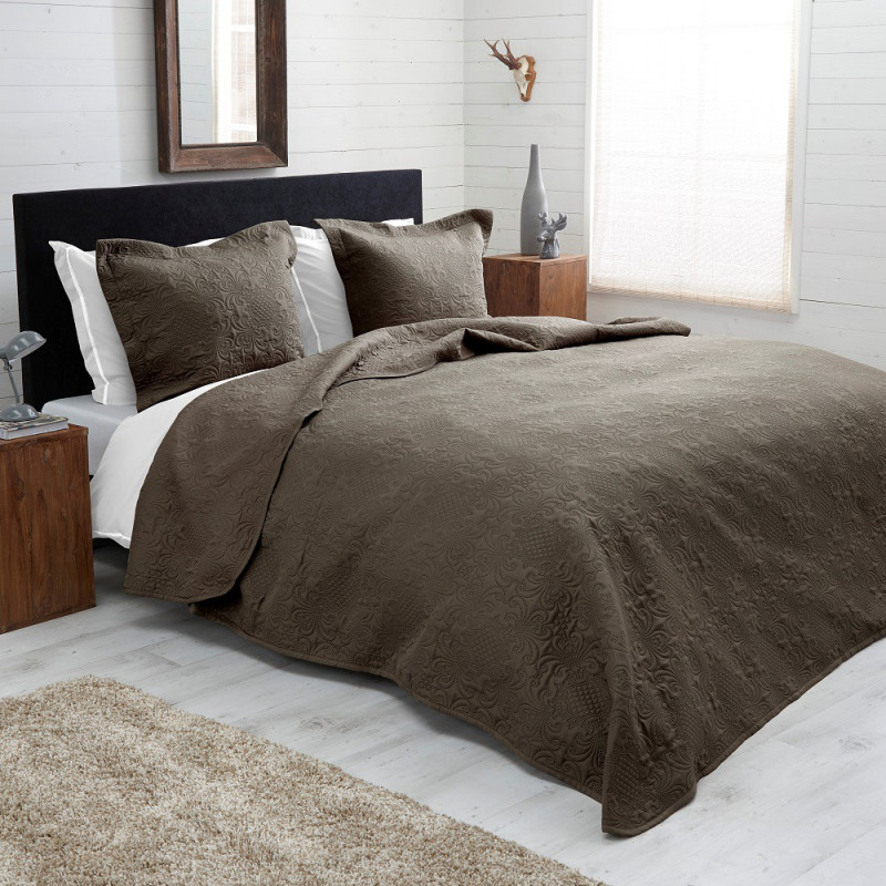 Bedsprei Casandra Taupe Bedsprei Casandra Taupe