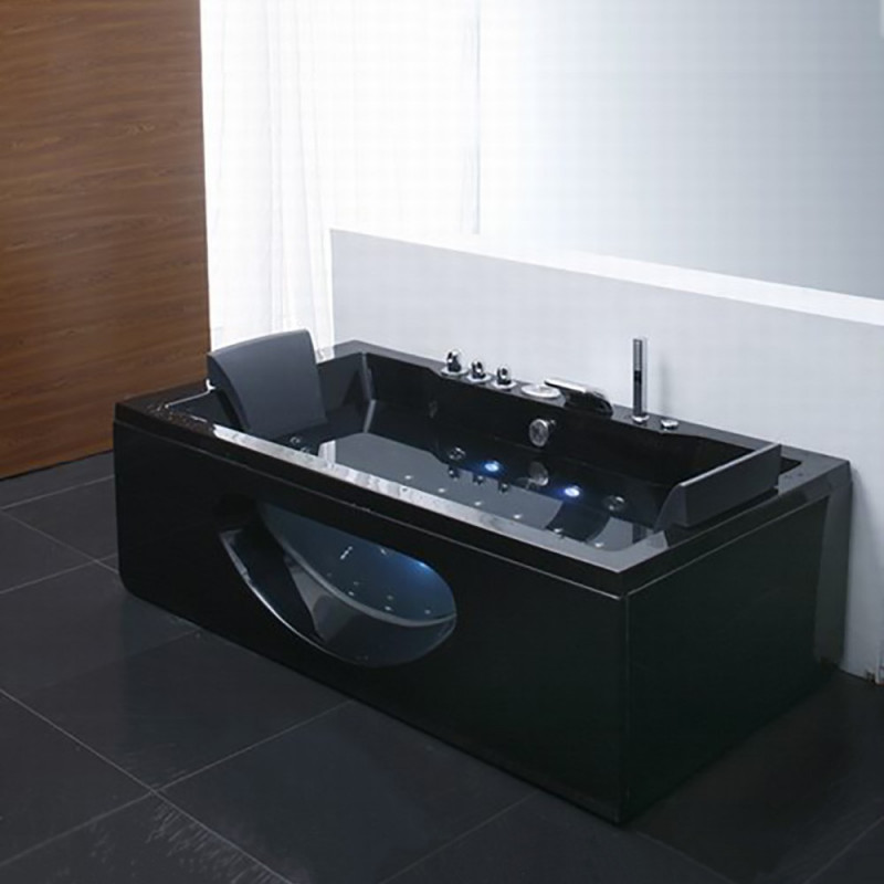 Jacuzzi Luxury Zwart 180x90x55cm Jacuzzi Luxury Zwart 180x90x55cm