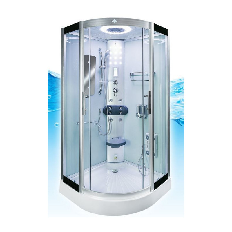 Douchecabine Zeus 90x90x225 EXTRA HOOG. Complete