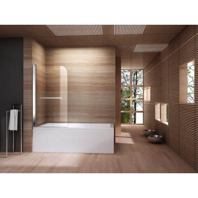 Badwand Antro 100x140 CM, 6 MM Glazen Badwand.