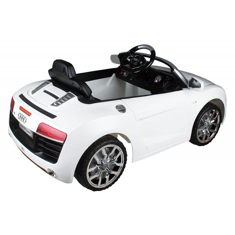 Elektrische Speelgoed Kinderauto. Audi R8 Spyder White