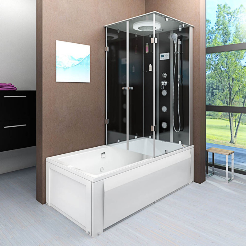 Douche- Bad Combinatie Hektor-L 180x90x222CM Douche- Bad Combinatie Hektor-L 180x90x222CM
