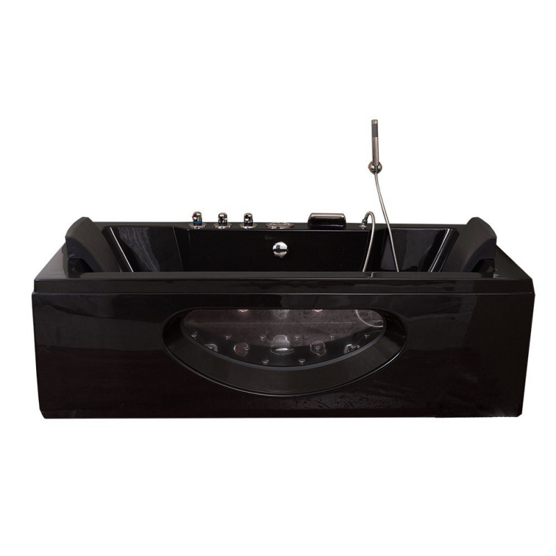 Jacuzzi Luxury Zwart 180x90x55cm Jacuzzi Luxury Zwart 180x90x55cm