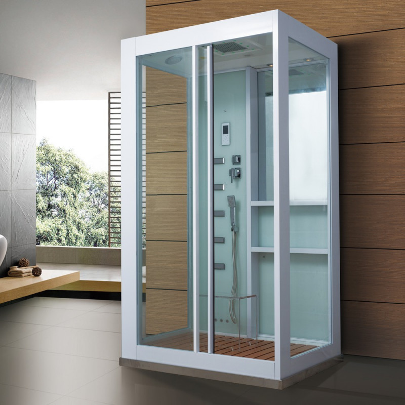 Stoomcabine White Deluxe 120x90x220cm Stoomcabine White Deluxe 120x90x220cm