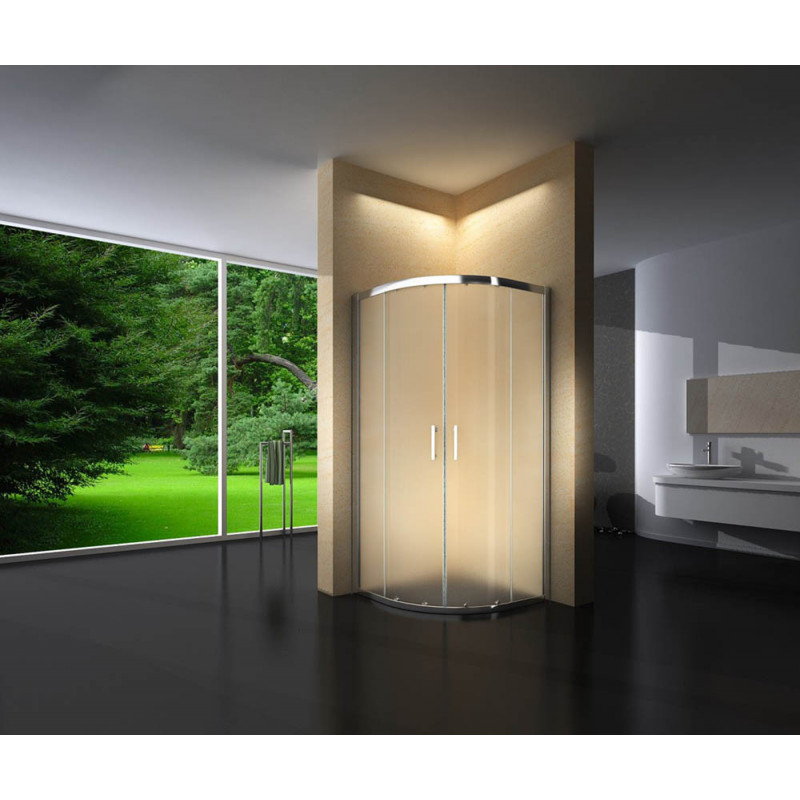 Douchecabine 80x80CM Kwartrond Floor- Helder Glas Douchecabine 80x80CM Kwartrond Floor- Helder Glas
