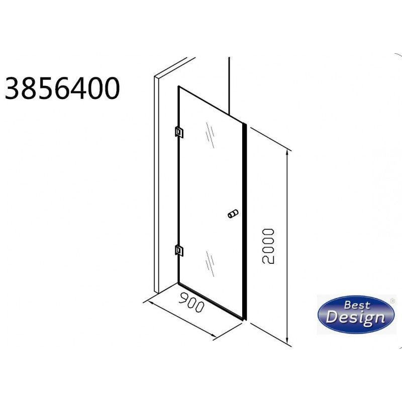 Nisdeur zonder profiel 90x200cm 