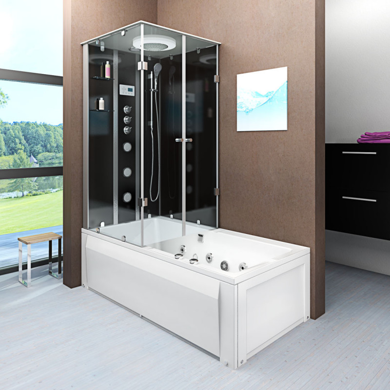 Douche- Bad Whirlpool Combinatie Helos-R 180x90x222CM Douche- Bad Whirlpool Combinatie Helos-R 180x90x222CM