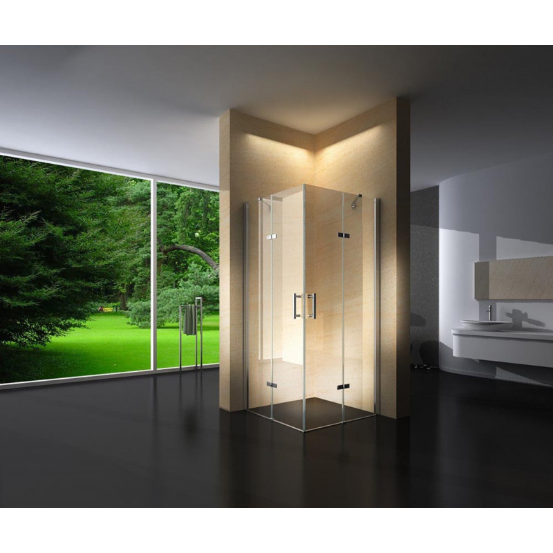 Douchecabine 80x80CM Vierkant Auro - Helder Glas