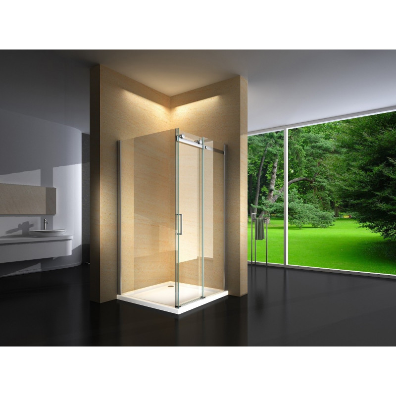 Douchecabine 100x100CM Vierkant Evi- Helder Glas - Lage Bak