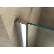 Douchecabine 120x80CM Rechthoekig Argento- Helder Glas