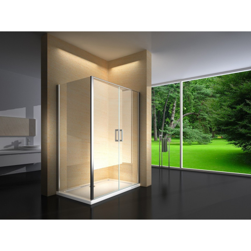 Douchecabine 120x80CM Rechthoekig Argento LB- Helder Glas Douchecabine 120x80CM Rechthoekig Argento LB- Helder Glas