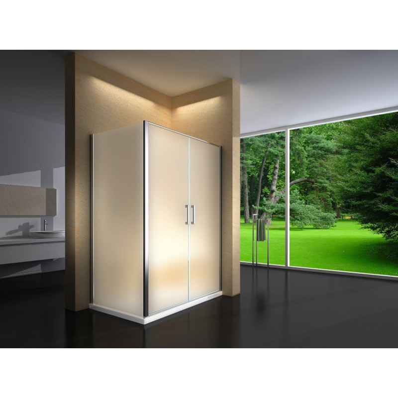 Douchecabine 120x80CM Rechthoekig Argento LB- Mat Glas Douchecabine 120x80CM Rechthoekig Argento LB- Mat Glas