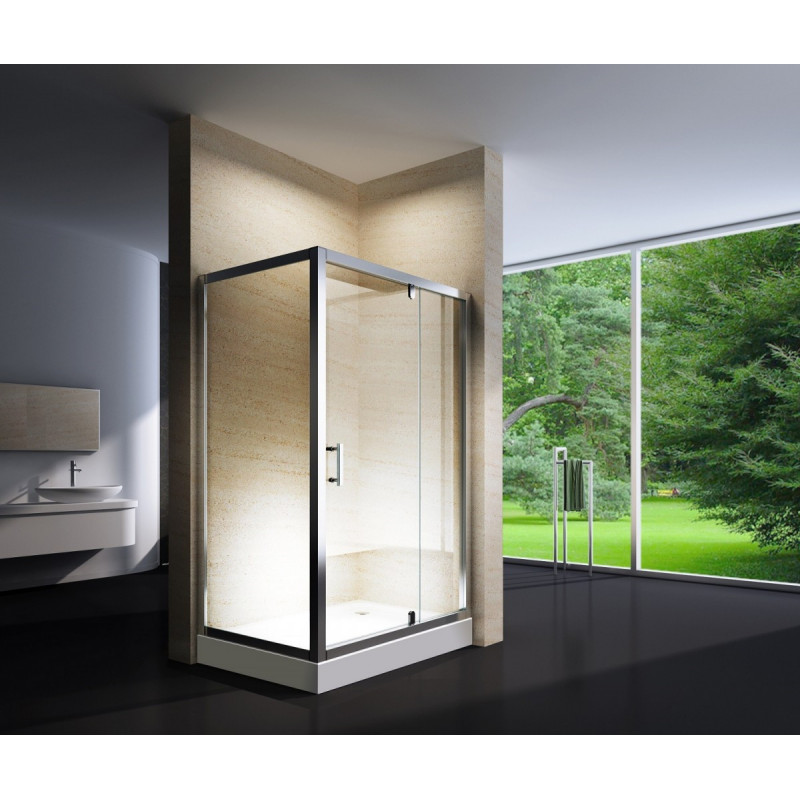 Douchecabine 120x90CM Rechthoekig Marjo HB- Helder Glas Douchecabine 120x90CM Rechthoekig Marjo HB- Helder Glas