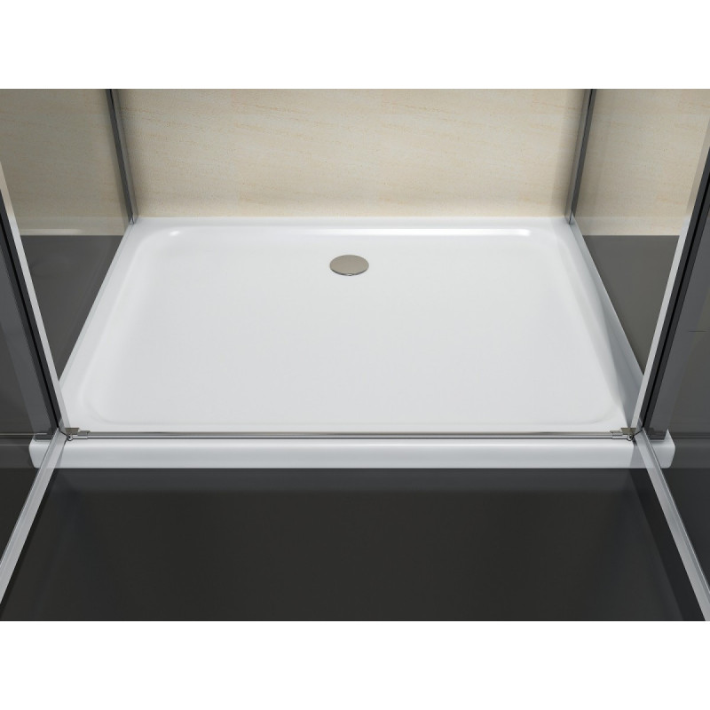 Rechthoekige Douchecabine 120X80. Douchecabine 120X80 lage bak