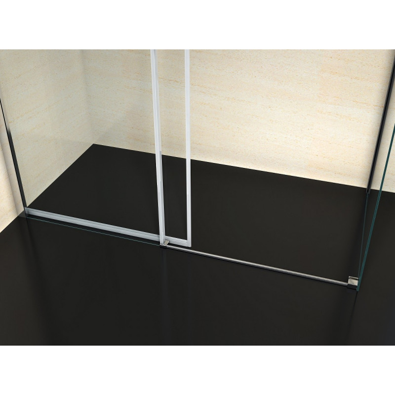 Douchecabine 120x90CM Rechthoekig Vita- Helder Glas