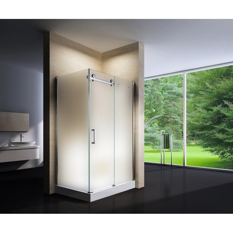 Douchecabine 120x90CM Rechthoekig Vita HB- Mat Glas. Links Douchecabine 120x90CM Rechthoekig Vita HB- Mat Glas. Links