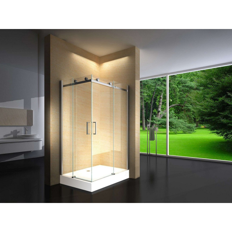 Douchecabine 120x80CM Vierkant Vivo HB- Helder Glas - Rechts Douchecabine 120x80CM Vierkant Vivo HB- Helder Glas - Rechts