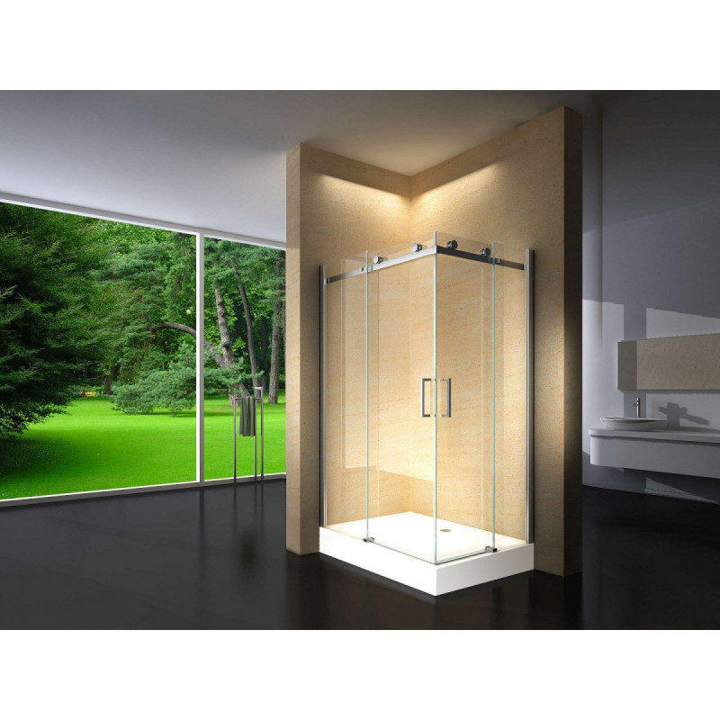 Douchecabine 120x90CM Vierkant Vivo HB- Helder Glas - Links Douchecabine 120x90CM Vierkant Vivo HB- Helder Glas - Links
