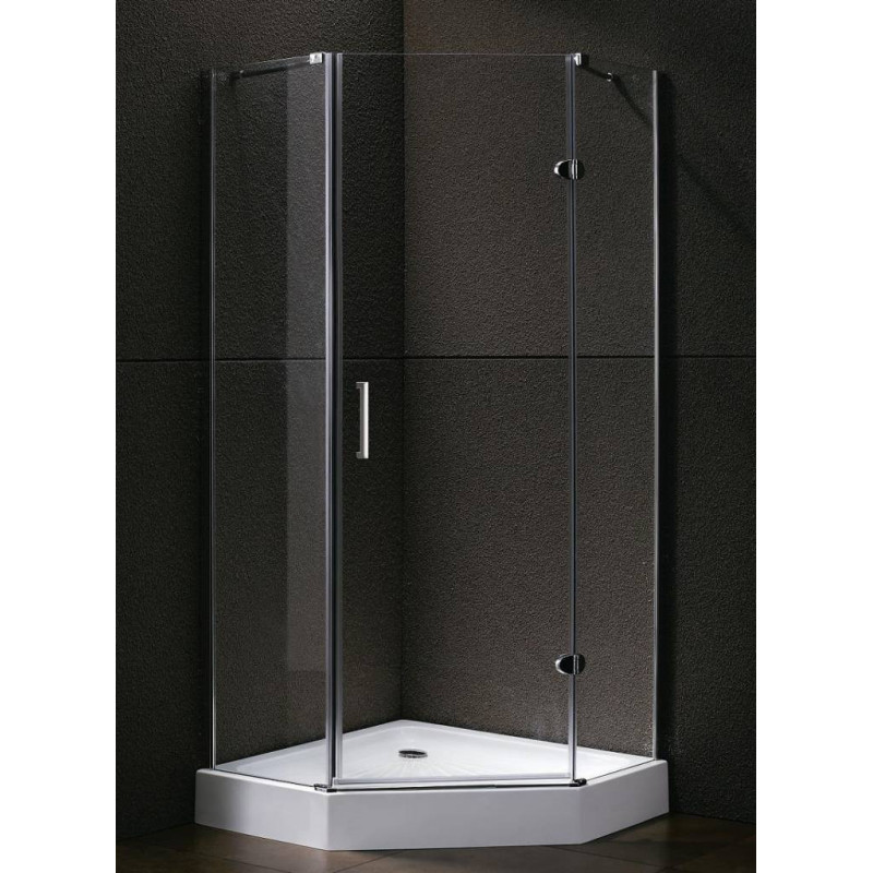 Douchecabine Vrijfhoek 100x100CM Bromo. Helder Glas Douchecabine Vrijfhoek 100x100CM Bromo. Helder Glas