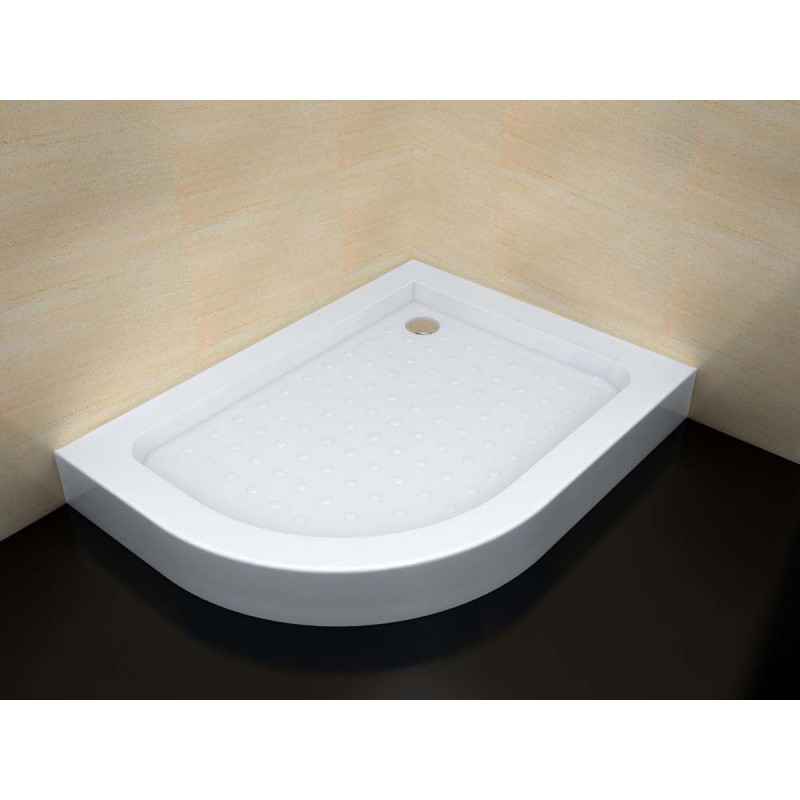 Hoge Douchebak 120X90X15CM Kwartrond L. 