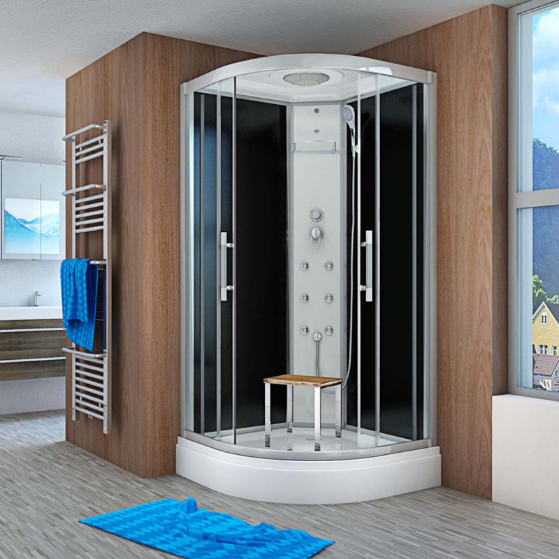 Compleet Gesloten Douchecabine Falko 80x80x215 Kit Vrij