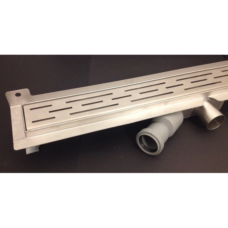 Douchegoot met muurflens 100cm x7cm x 6.7cm.