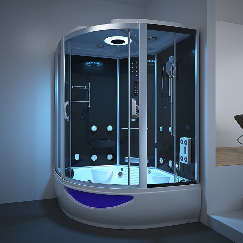 Bad Douche Whirlpool Stoom Combinatie 150 x 150 CM Douche Bad 135 CM