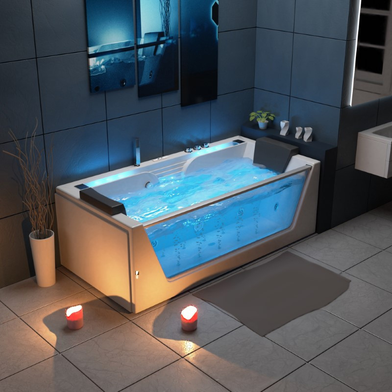 Lezen vijver bedrijf Whirlpool Bubbelbad Omega 180X85X61CM. Whirlpool Bad 180