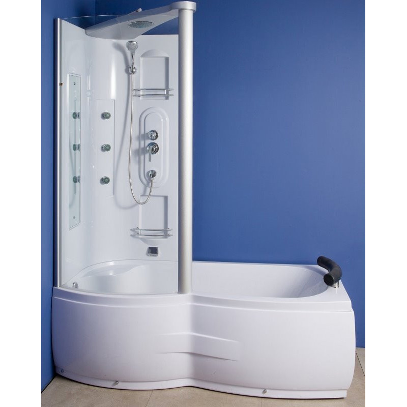 Douche Bad Combinatie Dauphine 170X80 Rechts Wit