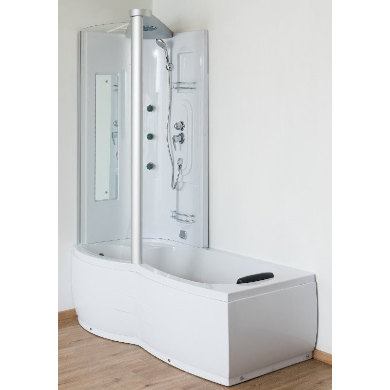 Douche Bad Combinatie Dauphine 170X80 Rechts Wit