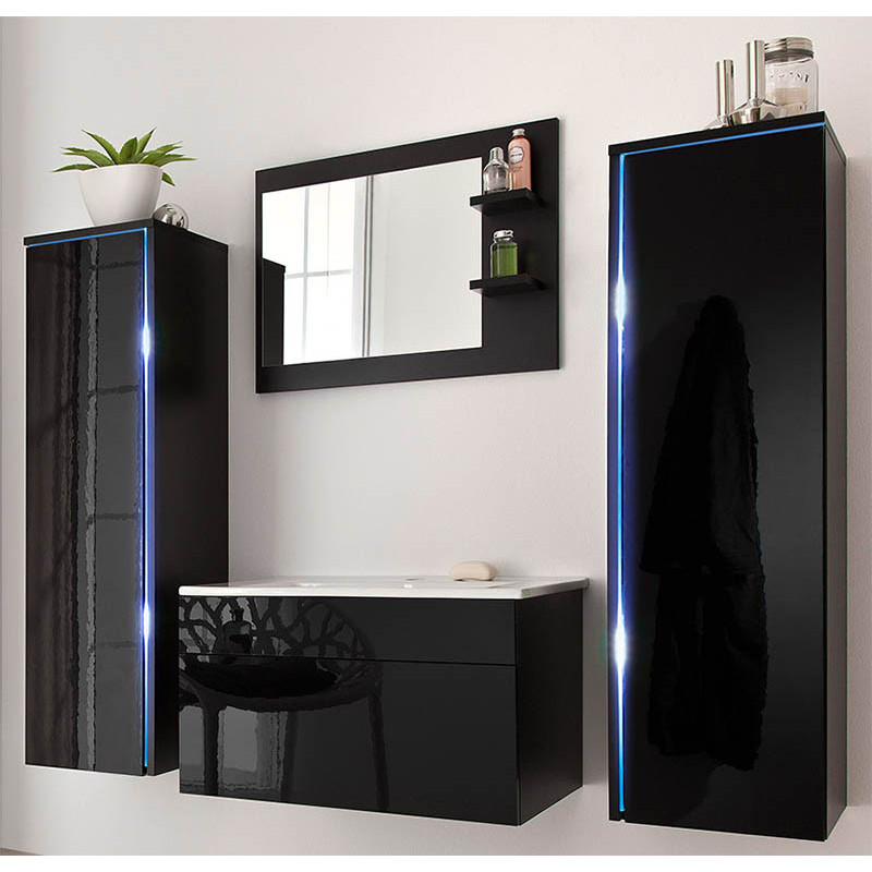 Badkamermeubel Nino Black Badkamermeubel Nino Black