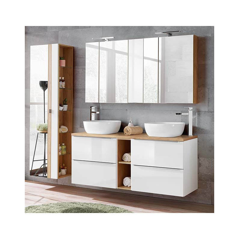 Badkamermeubel Cosimo Una White 140CM