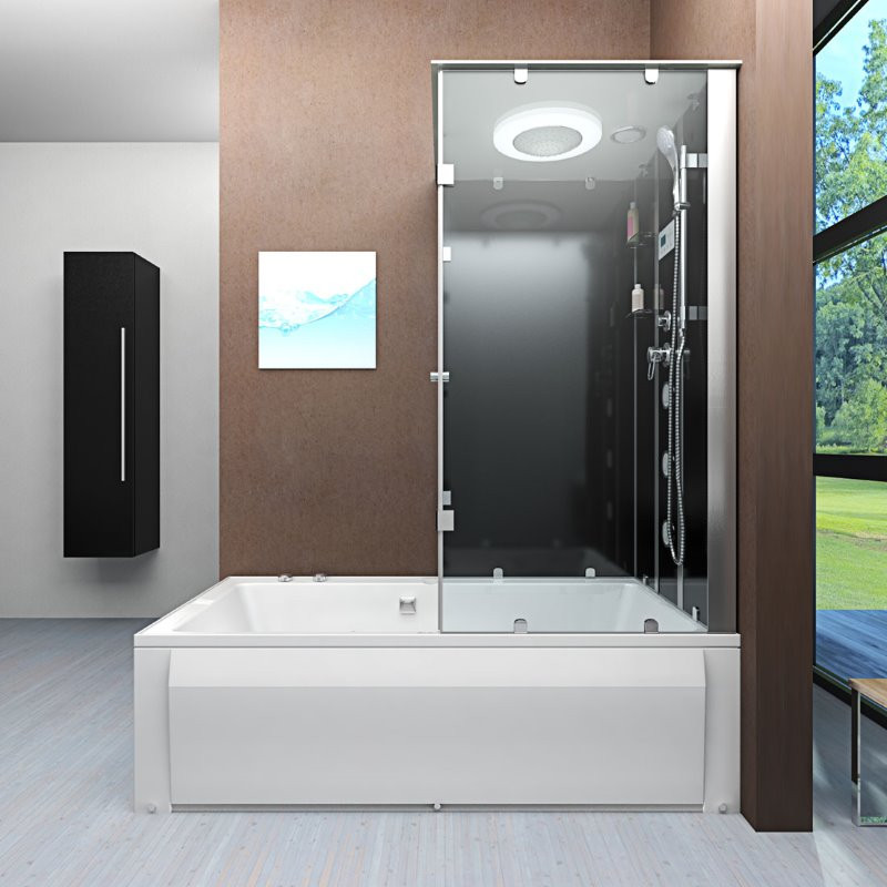 Douche Bad Whirlpool Combi Helos 180x90. Douche Bad Whirlpool Combi