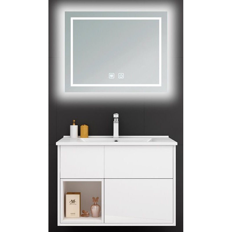 Witte Badkamermeubel Set Verla 70CM Witte Badkamermeubel Set Verla 70CM