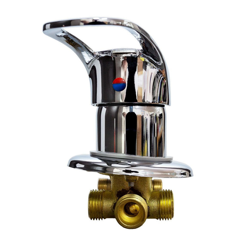 Douchecabine Mengkraan 12cm 3 voudige schakelaar met stoomuitgang.