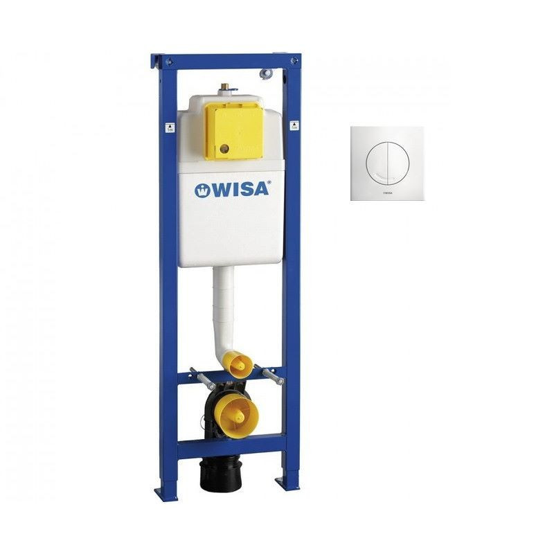 Wisa XS inbouwreservoir 38CM Breed + Witte Drukplaat