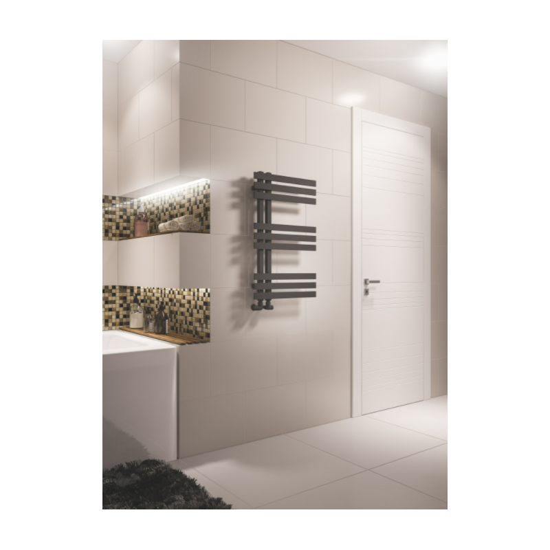 Design Handdoekradiator Hurley Mat Antraciet 80x60cm