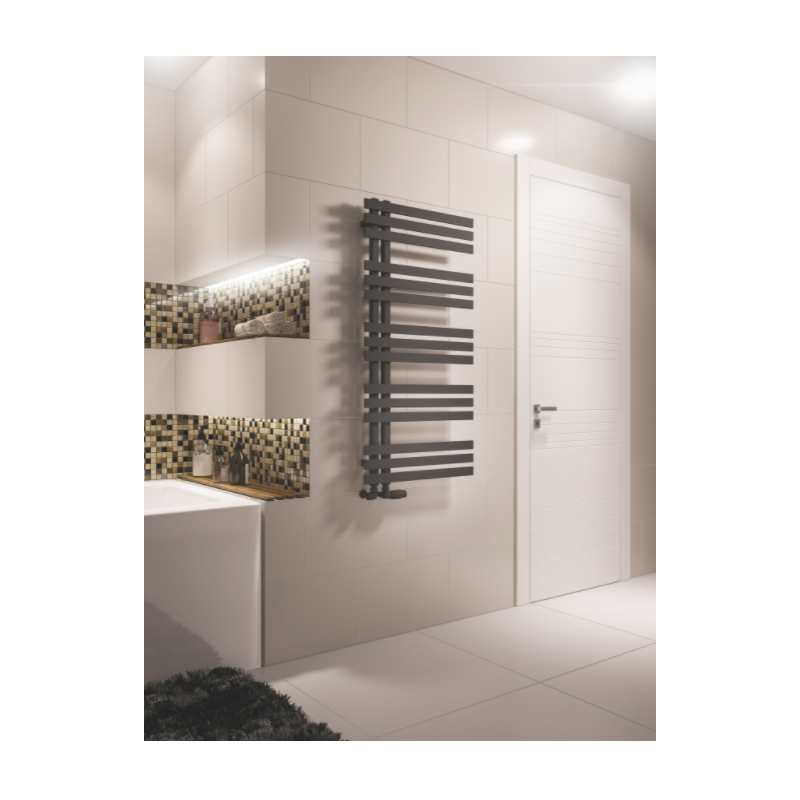 Design Handdoekradiator Hurley Mat Antraciet 120x60cm
