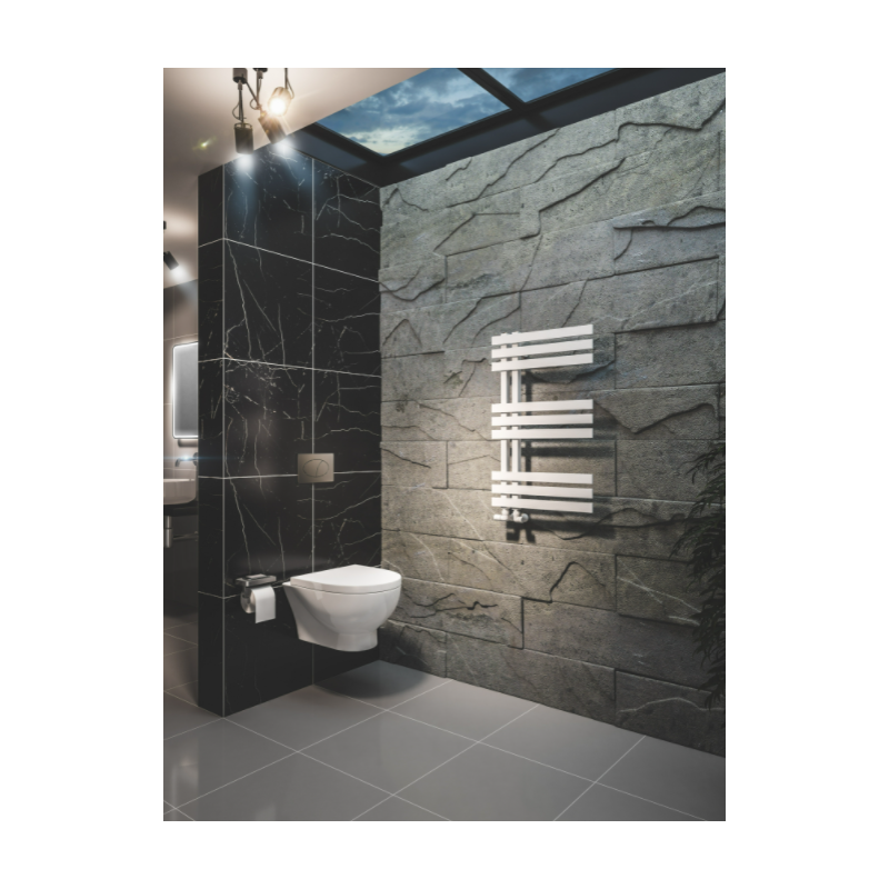 Design Handdoekradiator Hurley Mat Wit 80x50cm