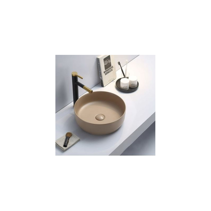 Waskom Teramo Rond Mat Zand Beige