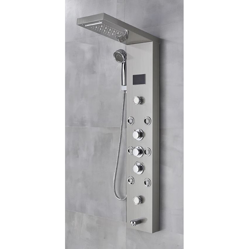 Douchepaneel Delos Silver