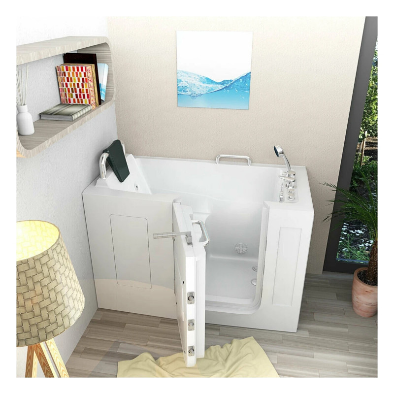 Instap Zitbad Wolente Links 140X76X116 Met Whirlpool