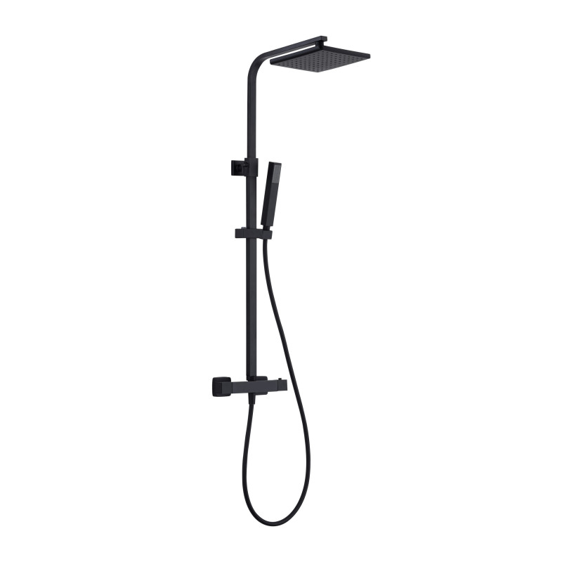 Thermostaat Opbouw Set Presso Mat Zwart