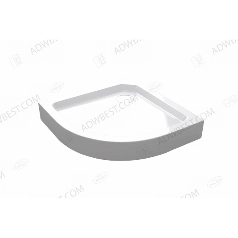 Opbouwdouchebak 1/4 Rond 100x100x14 cm