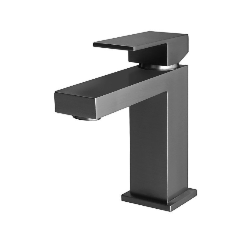 Wastafelkraan Vierkant Gunmetal