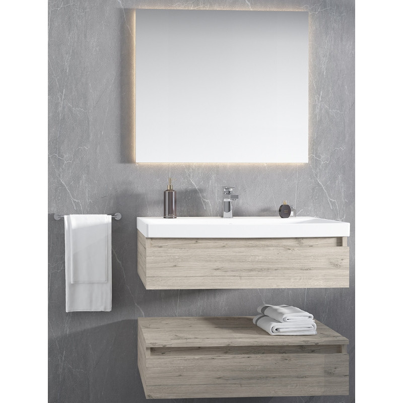 Badmeubel Hilo Licht Eiken 80CM