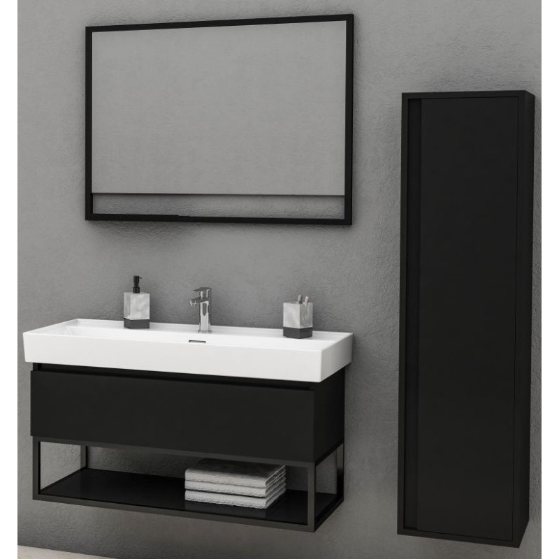 Badmeubel Monti Zwart 100CM
