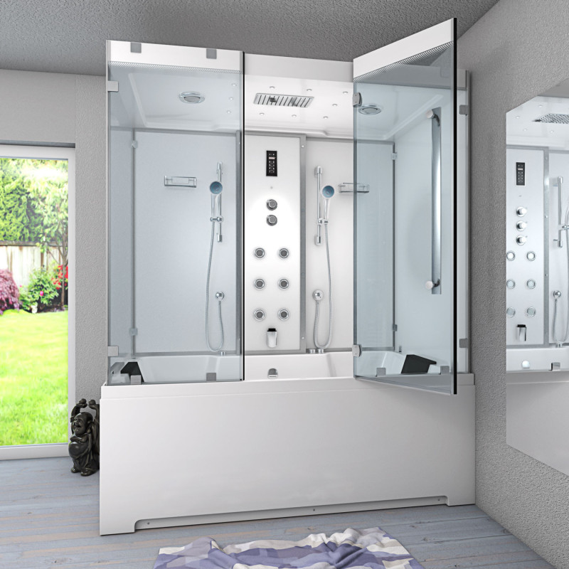 Bad Douche Whirlpool Stoom Combi Oasis White 180X100X228 Rechts