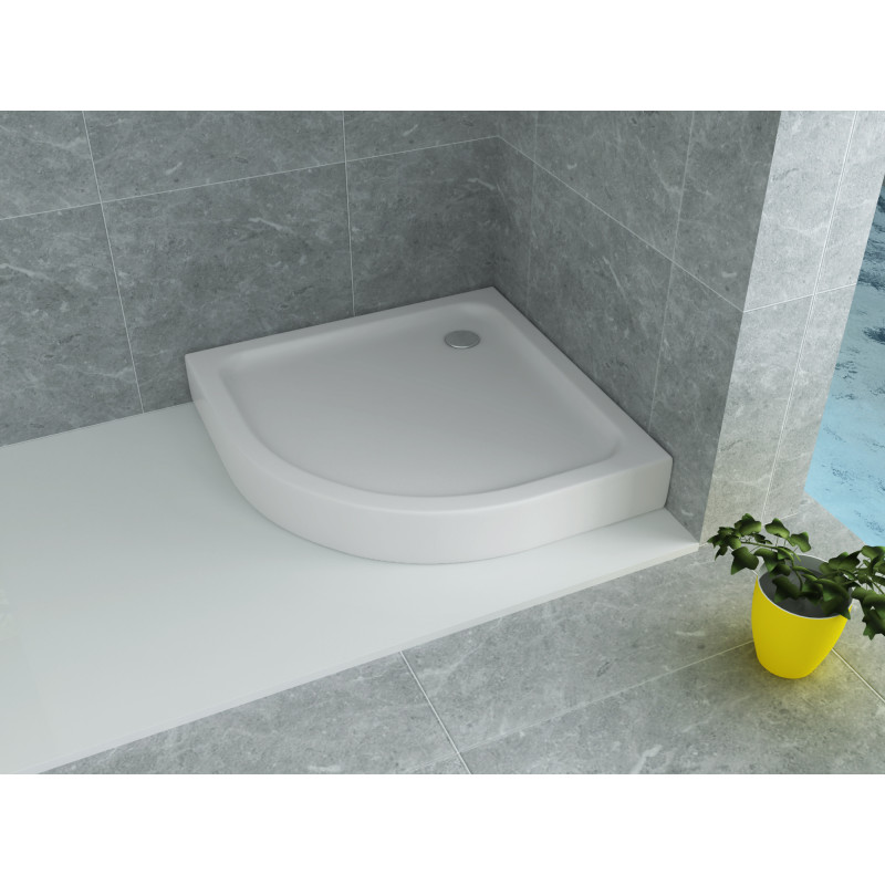 Hoge Douchebak 90X90X15CM Kwartrond