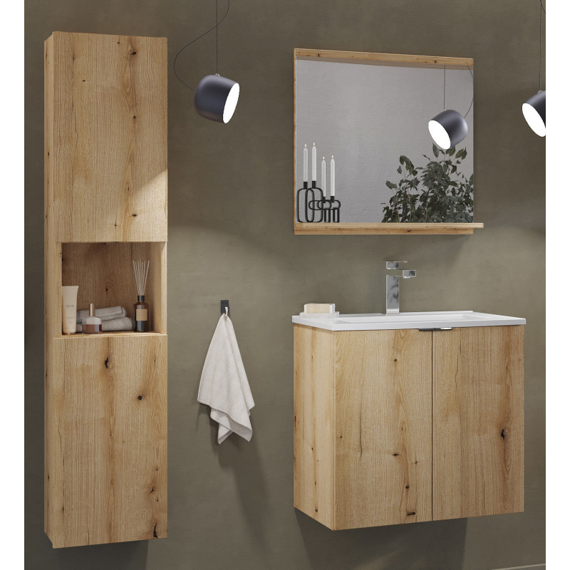 Badmeubel Baretta Compact Oak 50CM